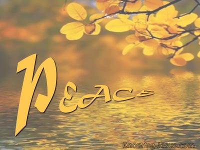 God’s Peace (devotional) (yellow)